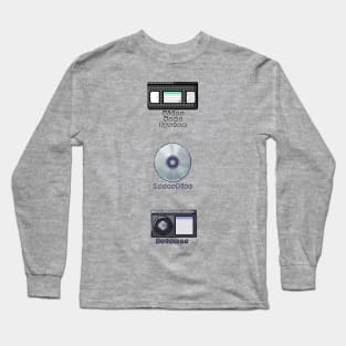 Home Media - VHS BETA LASER Long Sleeve T-Shirt